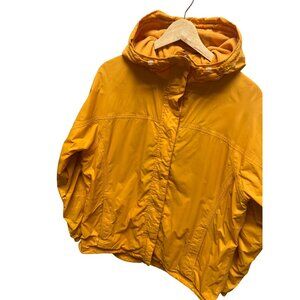 L.L. Bean Vintage 90's Yellow Softshell Hoodie Windbreaker Jacket